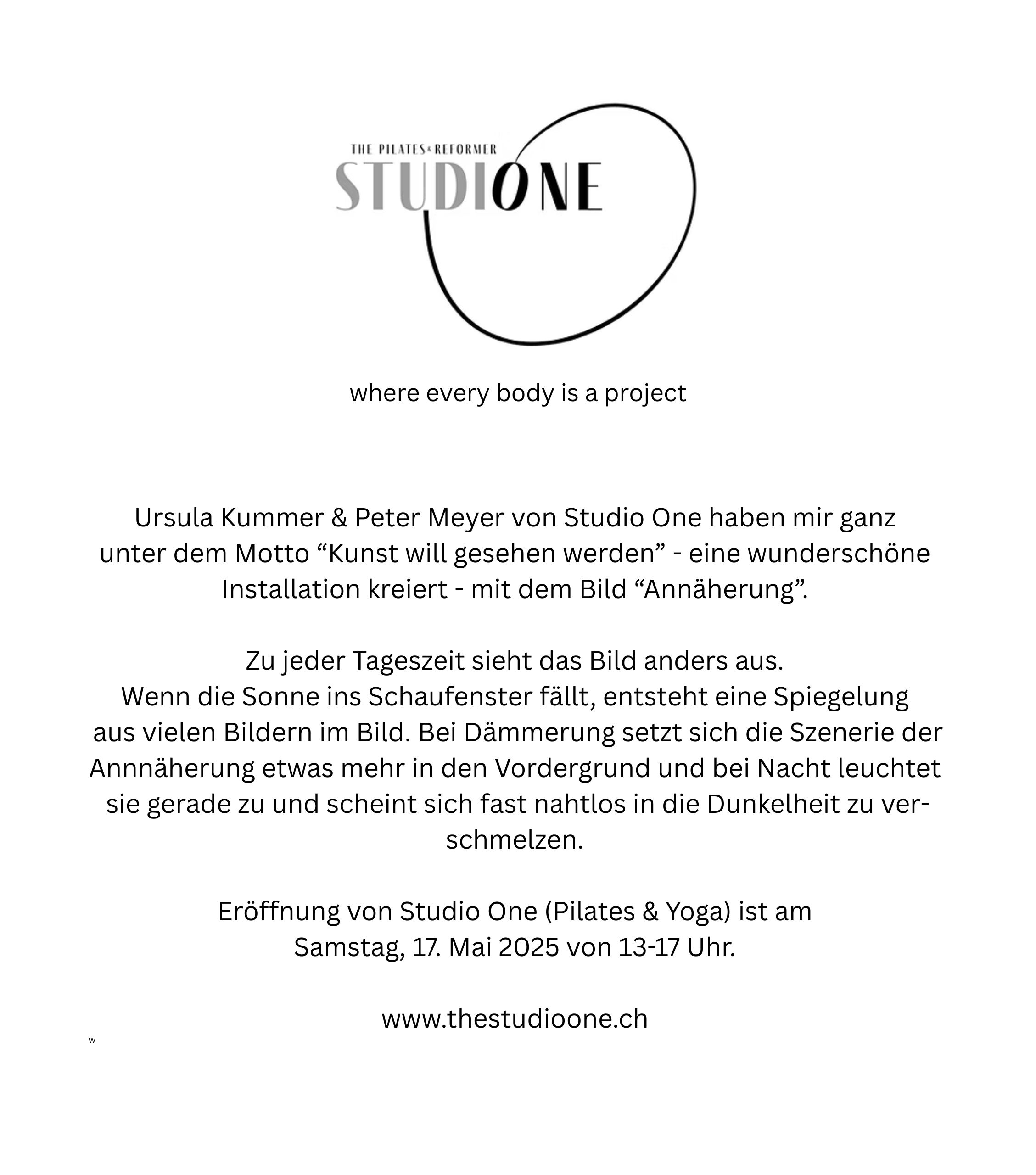 Bild Annäherung bei Sandra Elsig - Foto von Peter Meyer Bild Annäherung bei Sandra Elsig - Foto von Peter Meyer